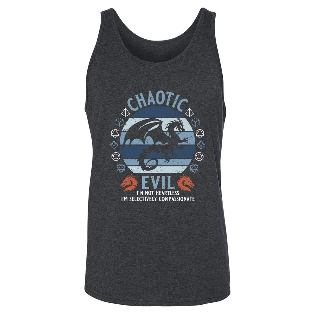 Chaotic Evil 2 Unisex Jersey Tank - Dark Grey Heather - 6