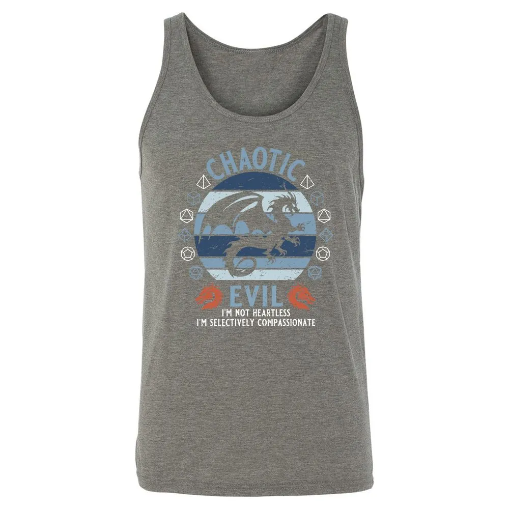 Chaotic Evil 2 Unisex Jersey Tank - Grey Triblend - 8