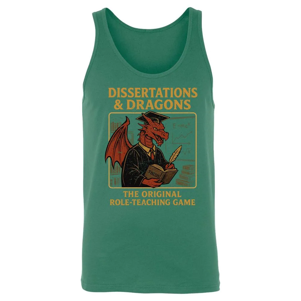 Disserations & Dragons Unisex Jersey Tank - Kelly - 9