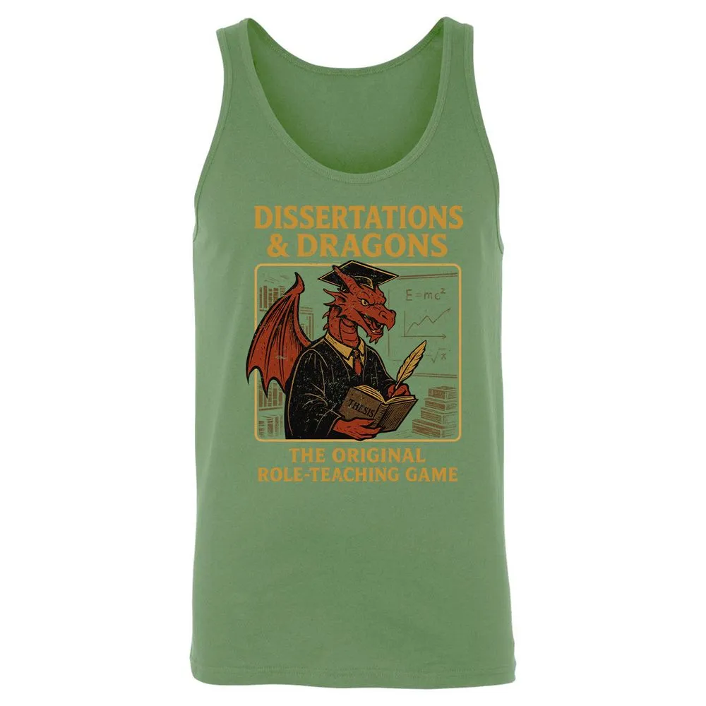 Disserations & Dragons Unisex Jersey Tank - Leaf - 10