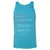 Bassist Stats Unisex Jersey Tank - Aqua Triblend - 3