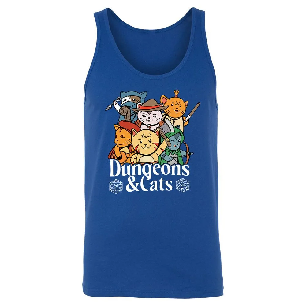Dungeons & Cats Unisex Jersey Tank - True Royal - 13