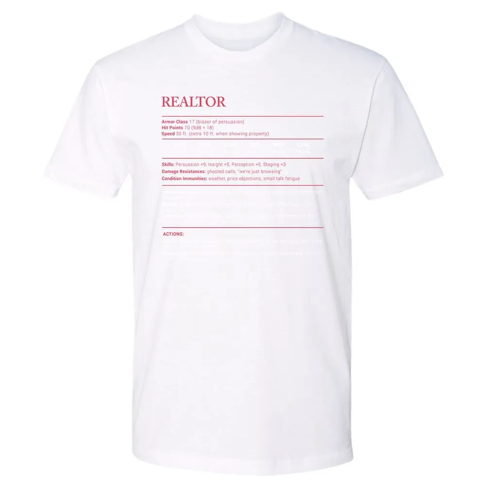 Realtor Stats Premium Unisex T-Shirt - White - 4