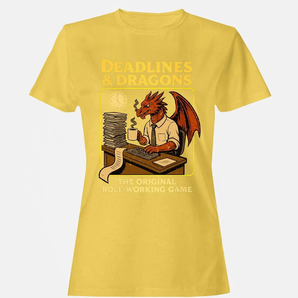 Deadlines & Dragons (Office Staff) Women's T-Shirt - Daisy - 4