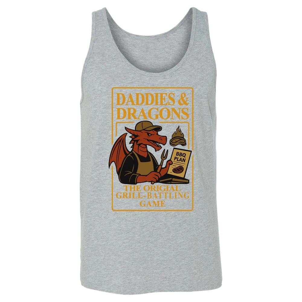 Daddies & Dragons Unisex Jersey Tank - Athletic Heather - 4