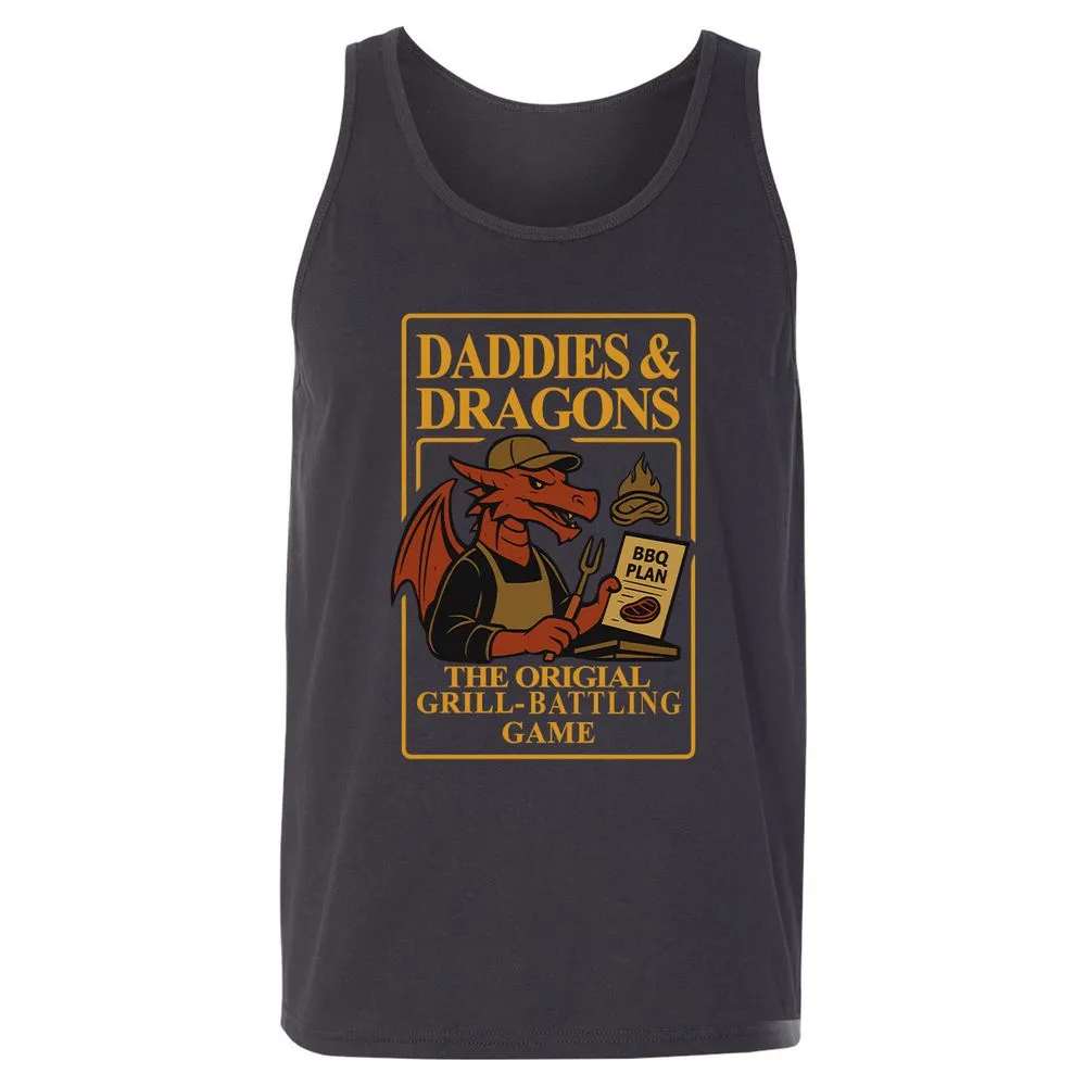 Daddies & Dragons Unisex Jersey Tank - Dark Grey - 7