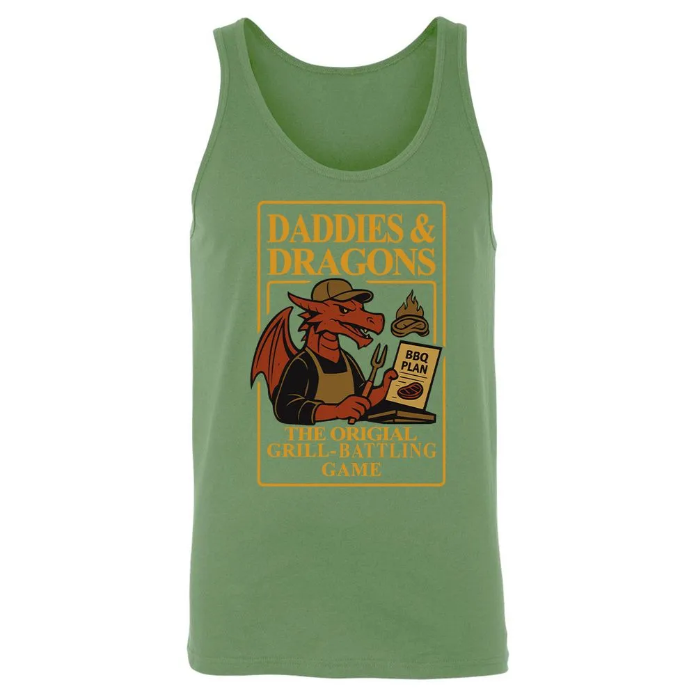 Daddies & Dragons Unisex Jersey Tank - Leaf - 10