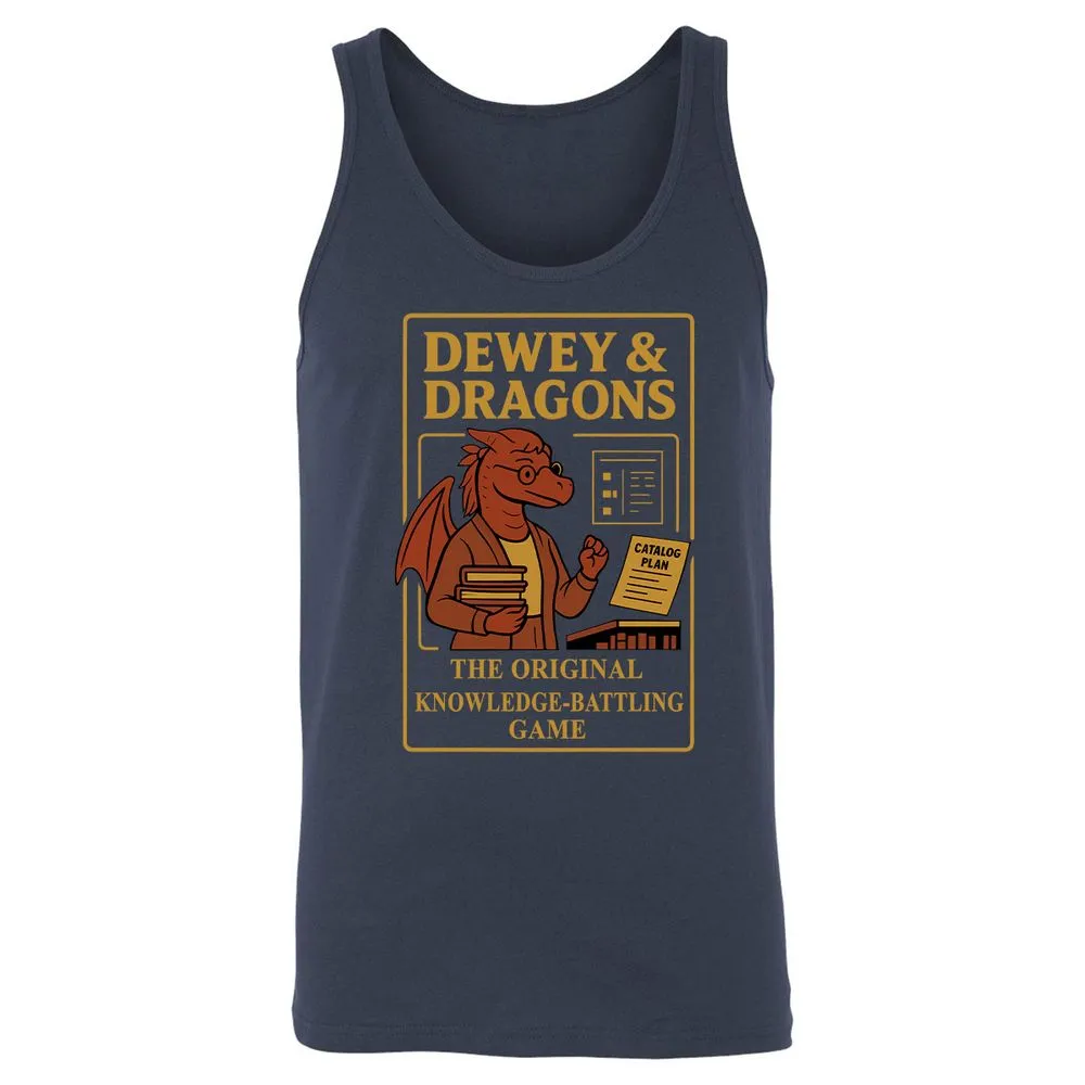 Dewey & Dragons Unisex Jersey Tank - Navy - 2