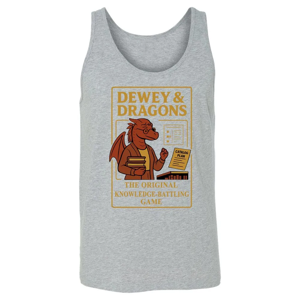 Dewey & Dragons Unisex Jersey Tank - Athletic Heather - 4