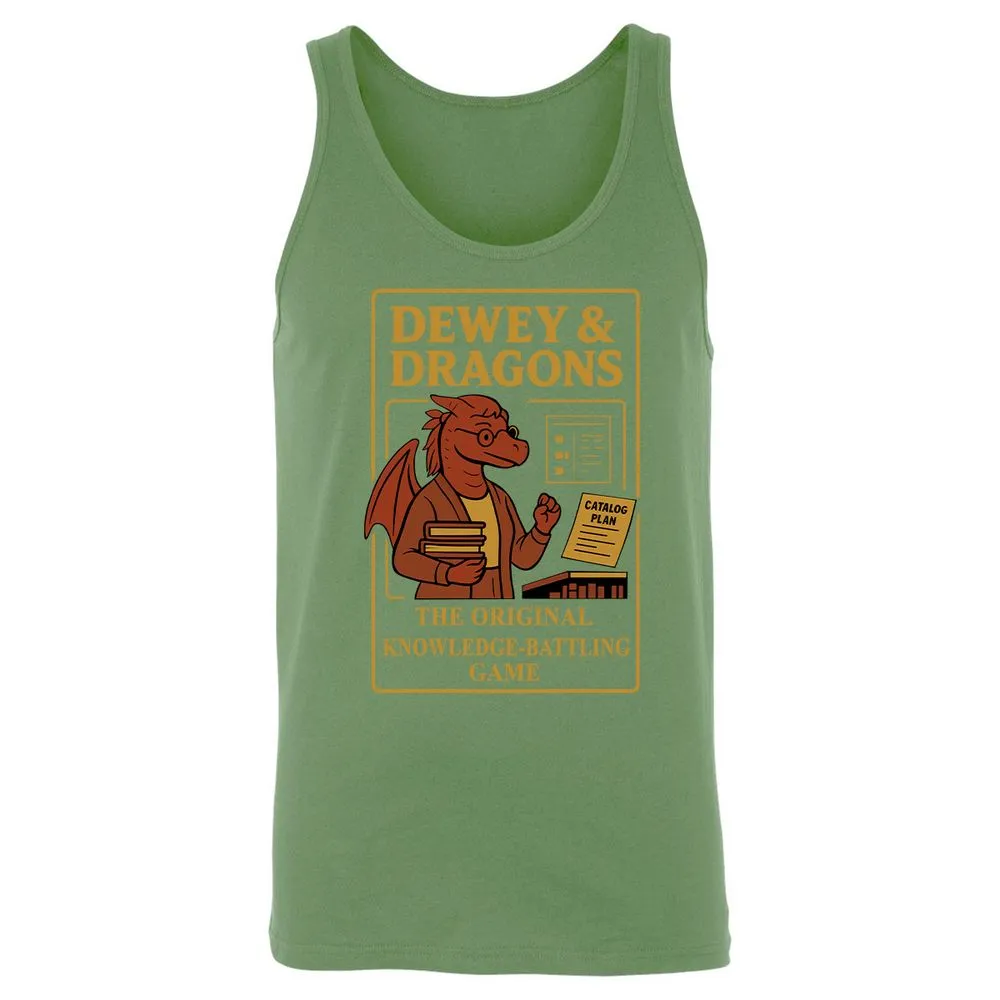 Dewey & Dragons Unisex Jersey Tank - Leaf - 10