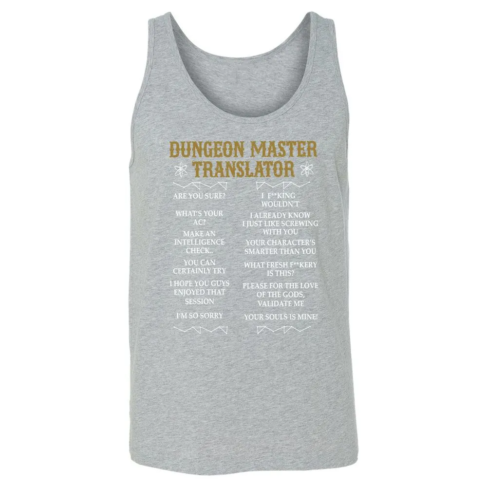 Dungeon Master Translator Unisex Jersey Tank - Athletic Heather - 4