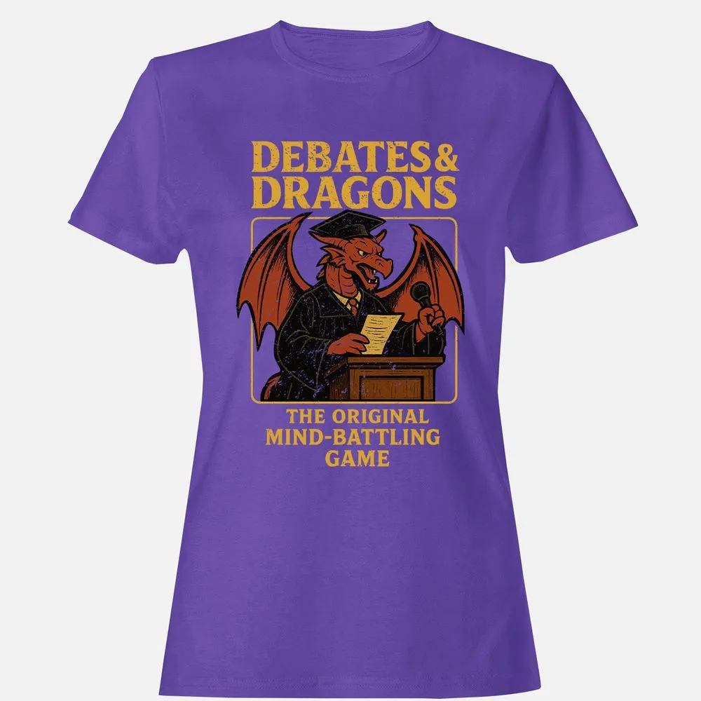 Debates & Dragons Women's T-Shirt - Purple - 12