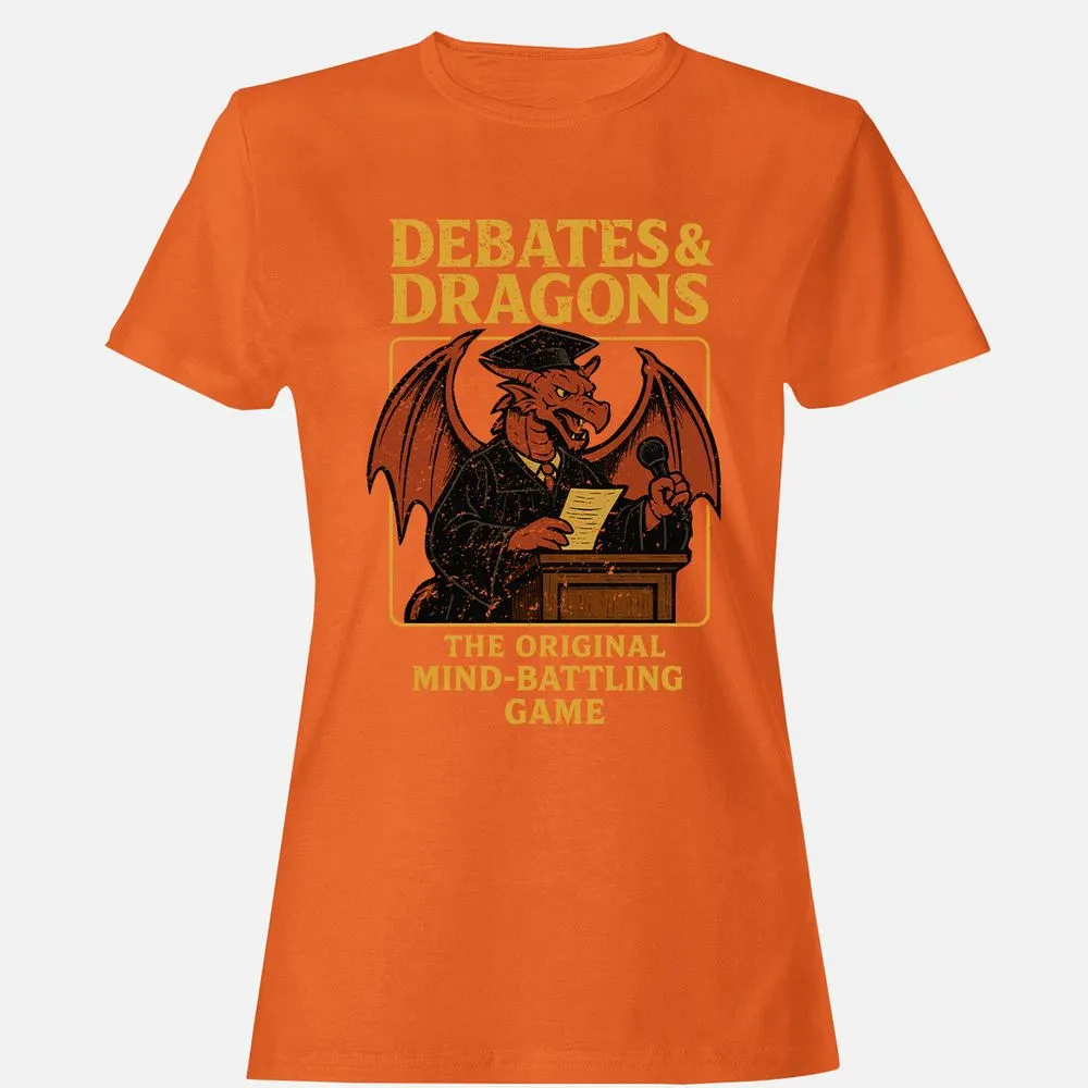 Debates & Dragons Women's T-Shirt - Orange - 11