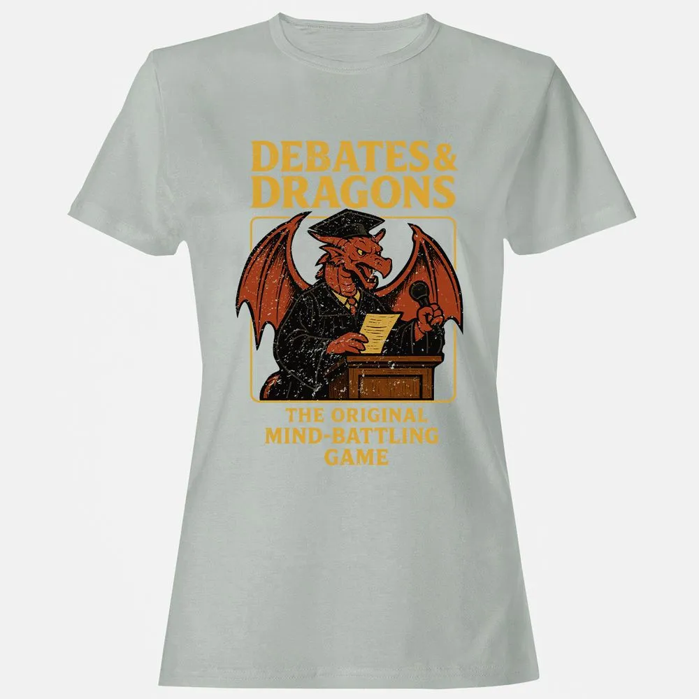 Debates & Dragons Women's T-Shirt - Ash - 2