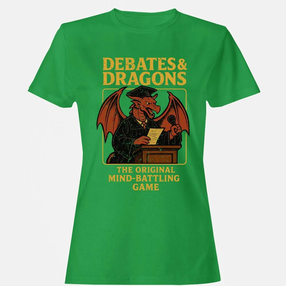 Debates & Dragons Women's T-Shirt - Irish Green - 7