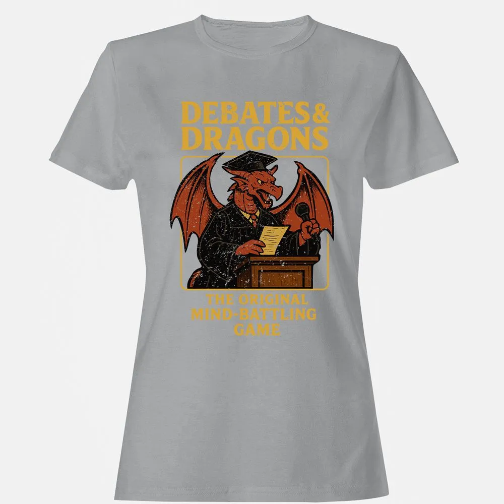 Debates & Dragons Women's T-Shirt - Sport Grey - 15