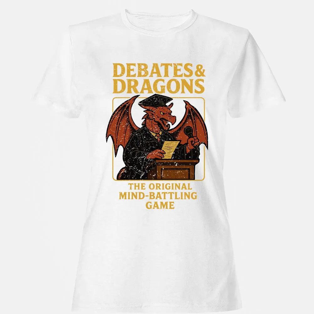 Debates & Dragons Women's T-Shirt - White - 16