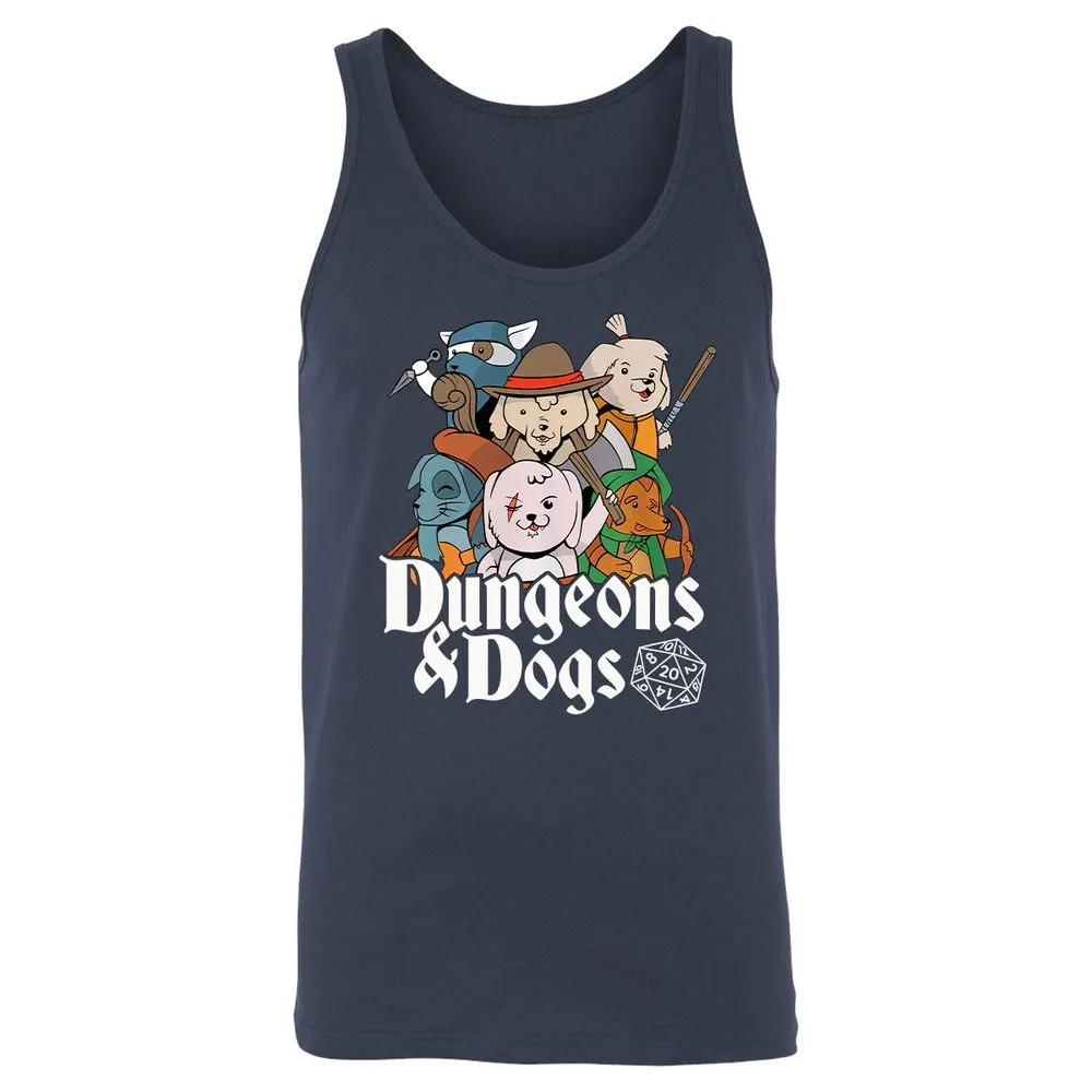 Dungeons & Dogs Unisex Jersey Tank - Navy - 2