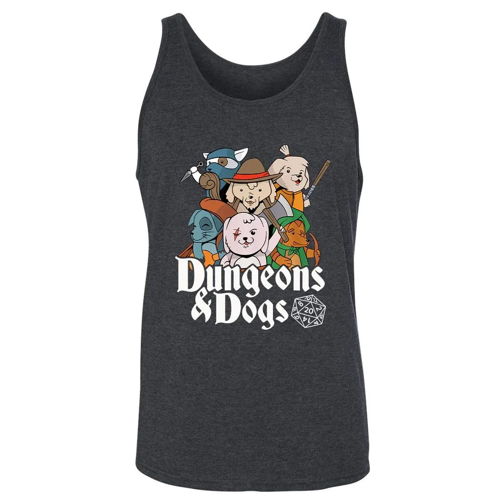 Dungeons & Dogs Unisex Jersey Tank - Dark Grey Heather - 6