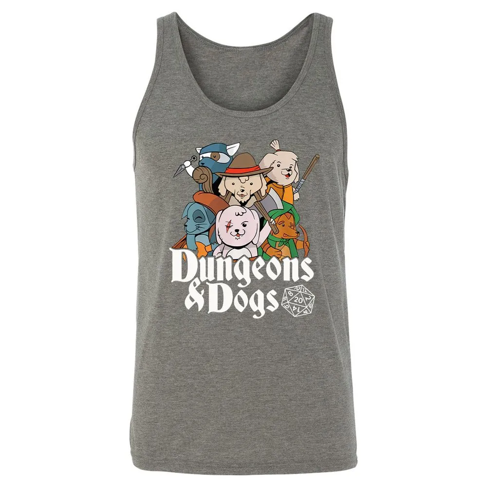 Dungeons & Dogs Unisex Jersey Tank - Grey Triblend - 8