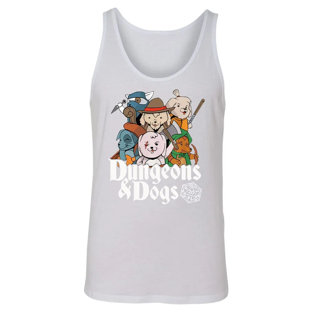 Dungeons & Dogs Unisex Jersey Tank - White - 14
