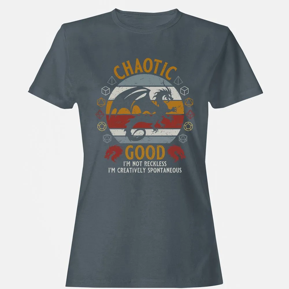 Chaotic Good Women's T-Shirt - Charcoal - 3