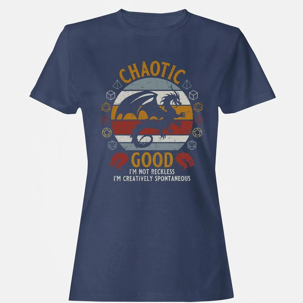 Chaotic Good Women's T-Shirt - Navy - 10