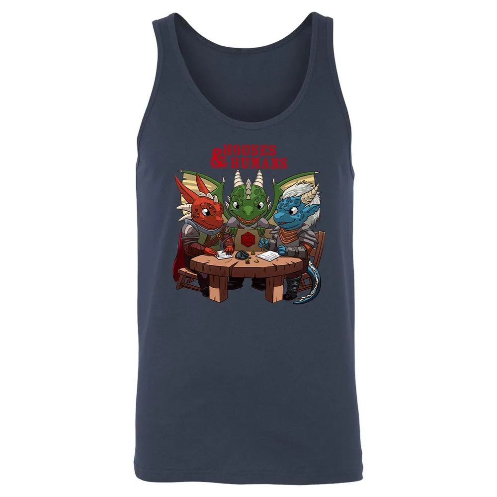 Houses & Humans Unisex Jersey Tank - Navy - 2