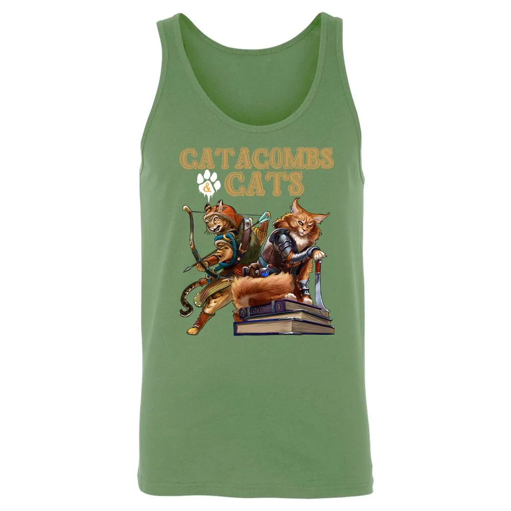 Catacombs & Cats Unisex Jersey Tank - Leaf - 10