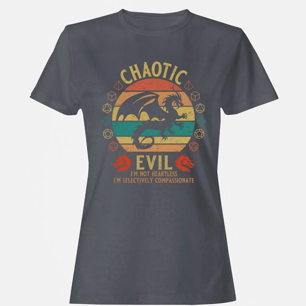 Chaotic Evil Women's T-Shirt - Dark Heather - 5