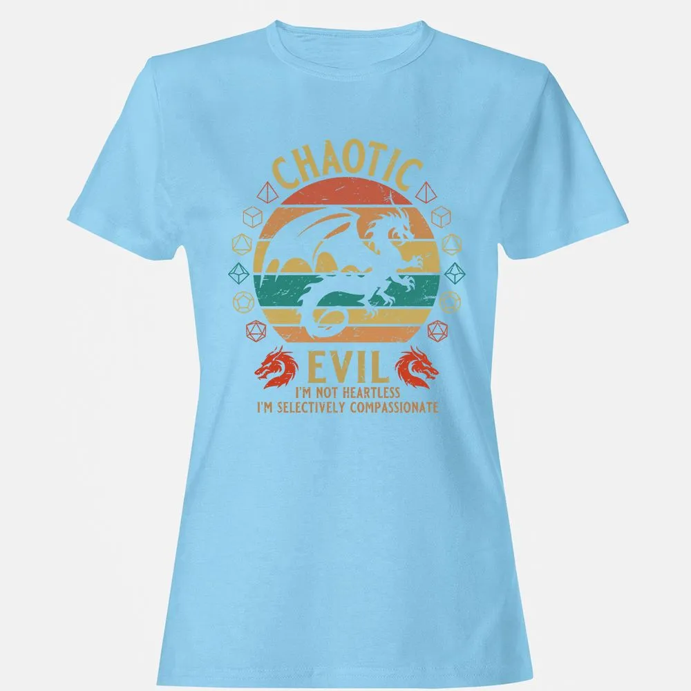Chaotic Evil Women's T-Shirt - Light Blue - 8