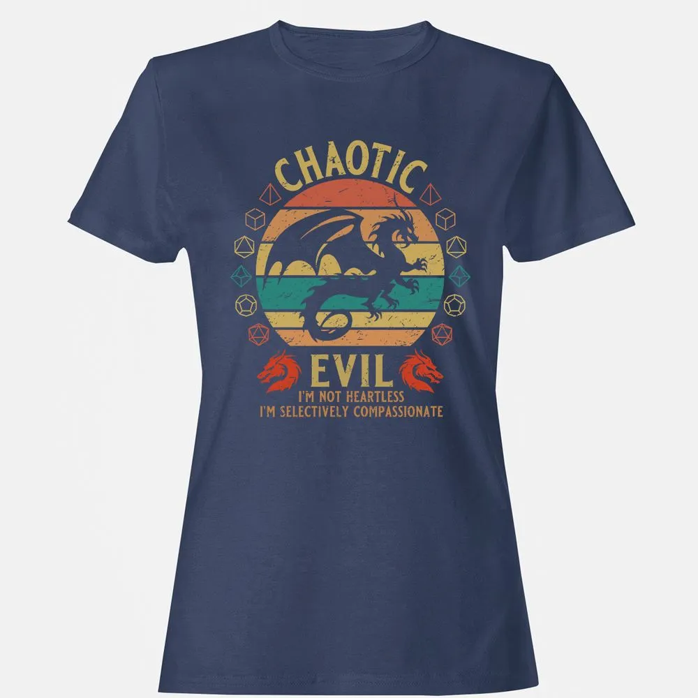 Chaotic Evil Women's T-Shirt - Navy - 10