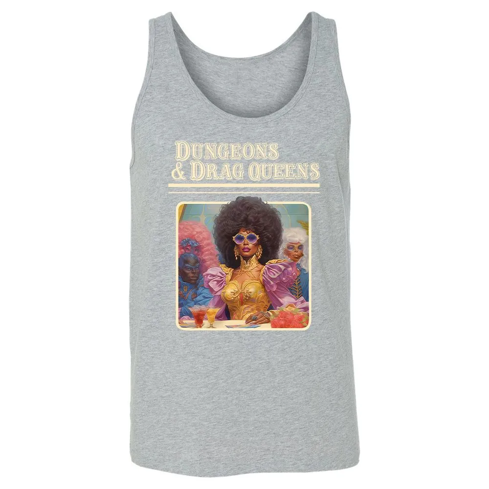 Dungeons & Drag Queens Unisex Jersey Tank - Athletic Heather - 4