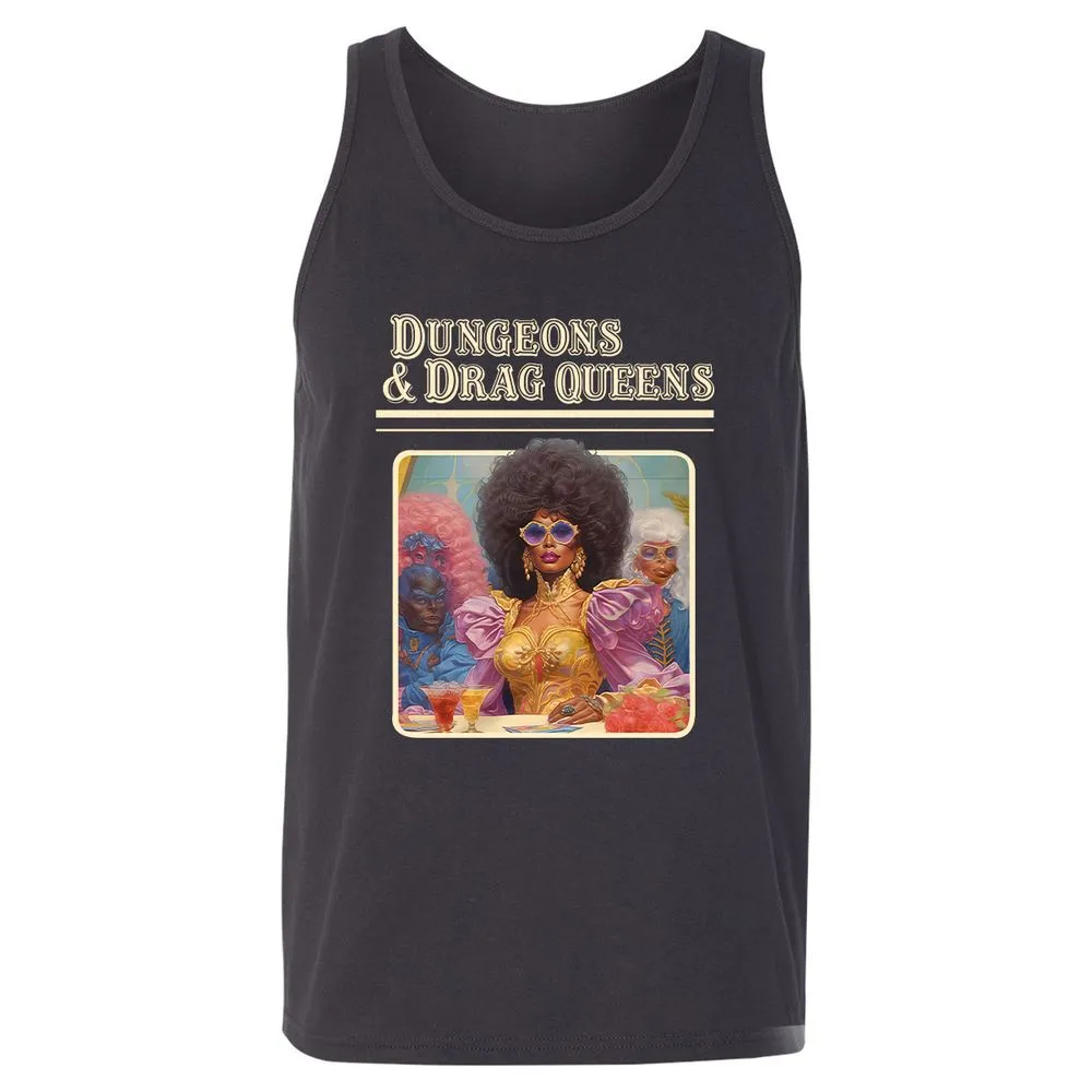 Dungeons & Drag Queens Unisex Jersey Tank - Dark Grey - 7