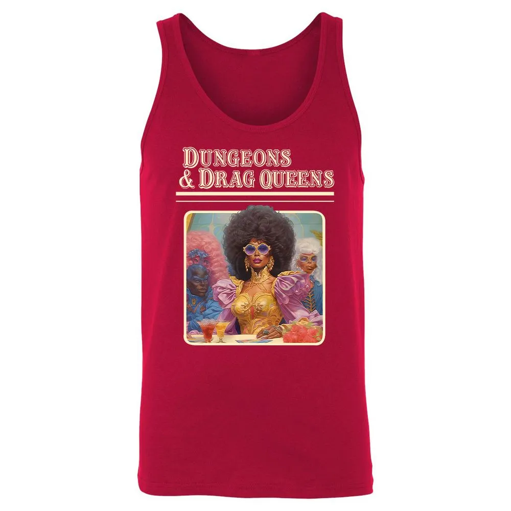 Dungeons & Drag Queens Unisex Jersey Tank - Red - 11