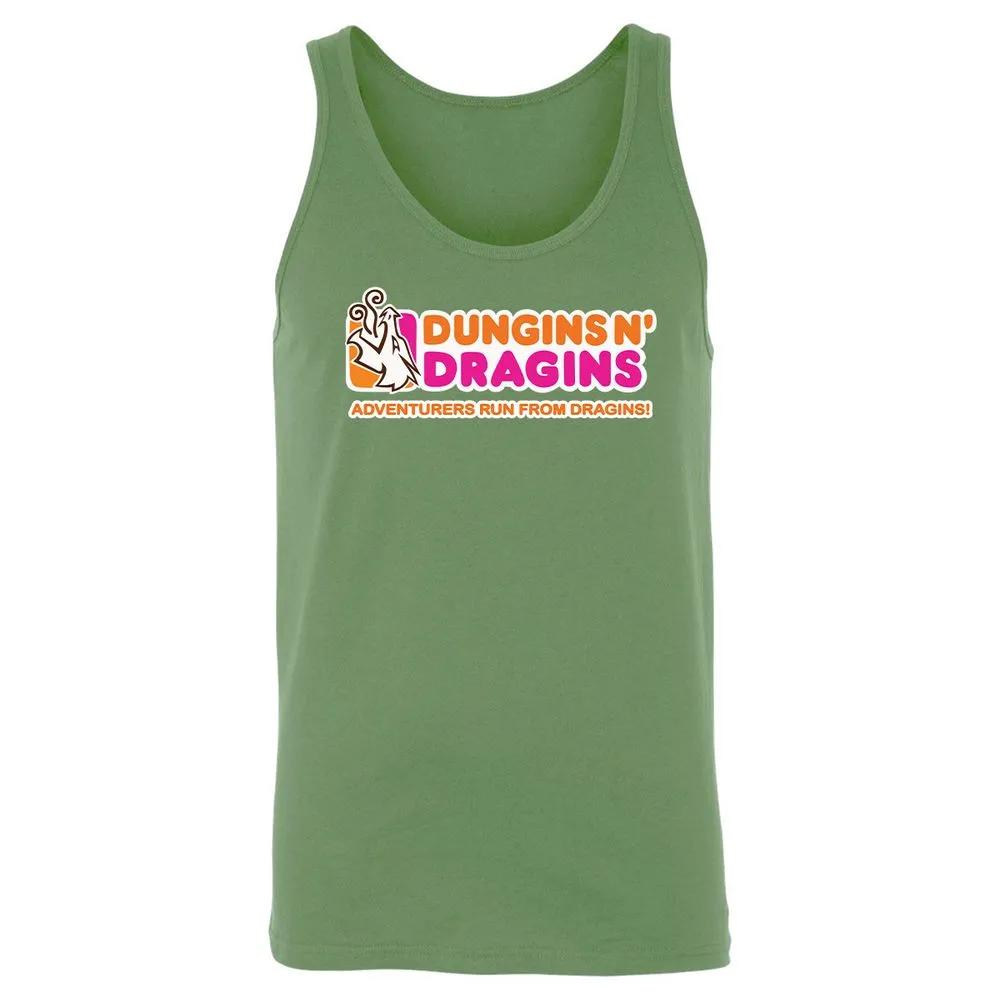 Dungins & Dragins Unisex Jersey Tank - Leaf - 10