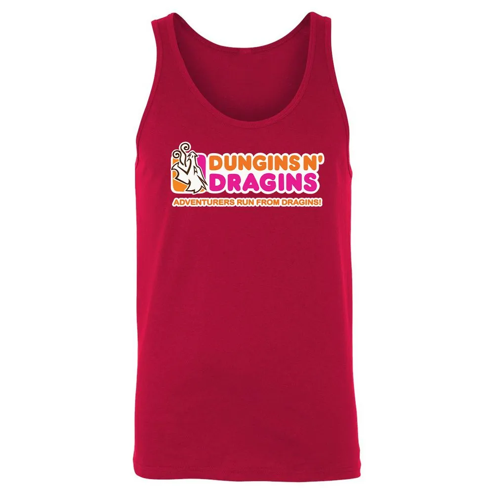 Dungins & Dragins Unisex Jersey Tank - Red - 11