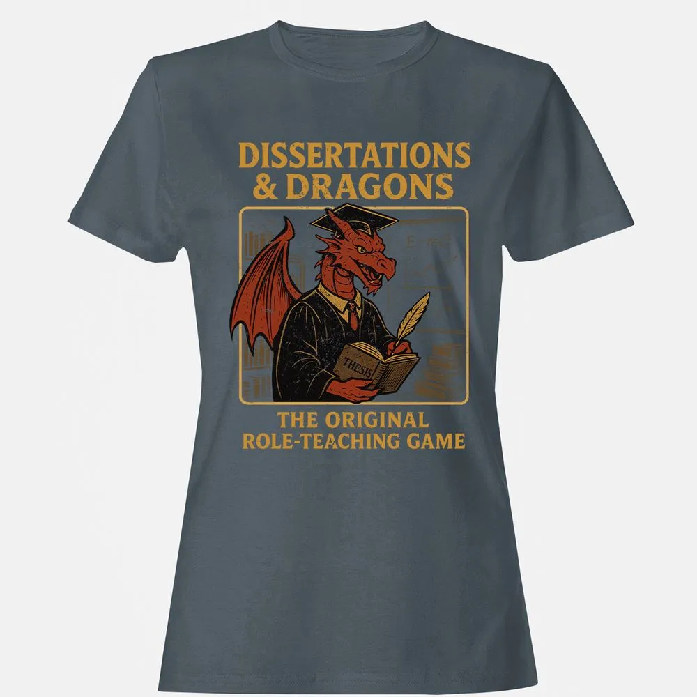 Disserations & Dragons Women's T-Shirt - Charcoal - 3