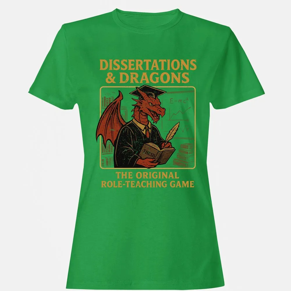 Disserations & Dragons Women's T-Shirt - Irish Green - 7