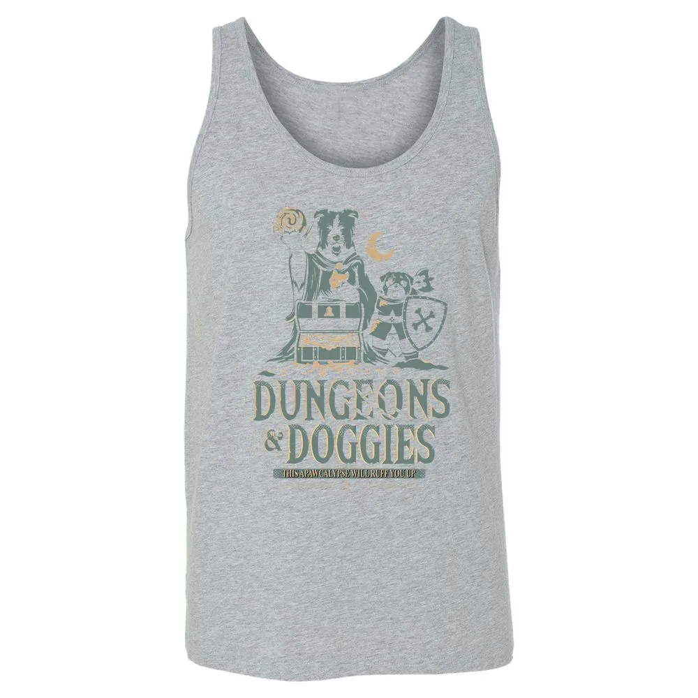 Dungeons & Doggies Unisex Jersey Tank - Athletic Heather - 4