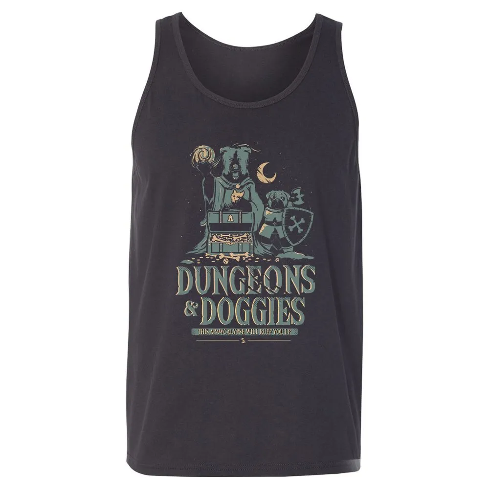 Dungeons & Doggies Unisex Jersey Tank - Dark Grey - 7