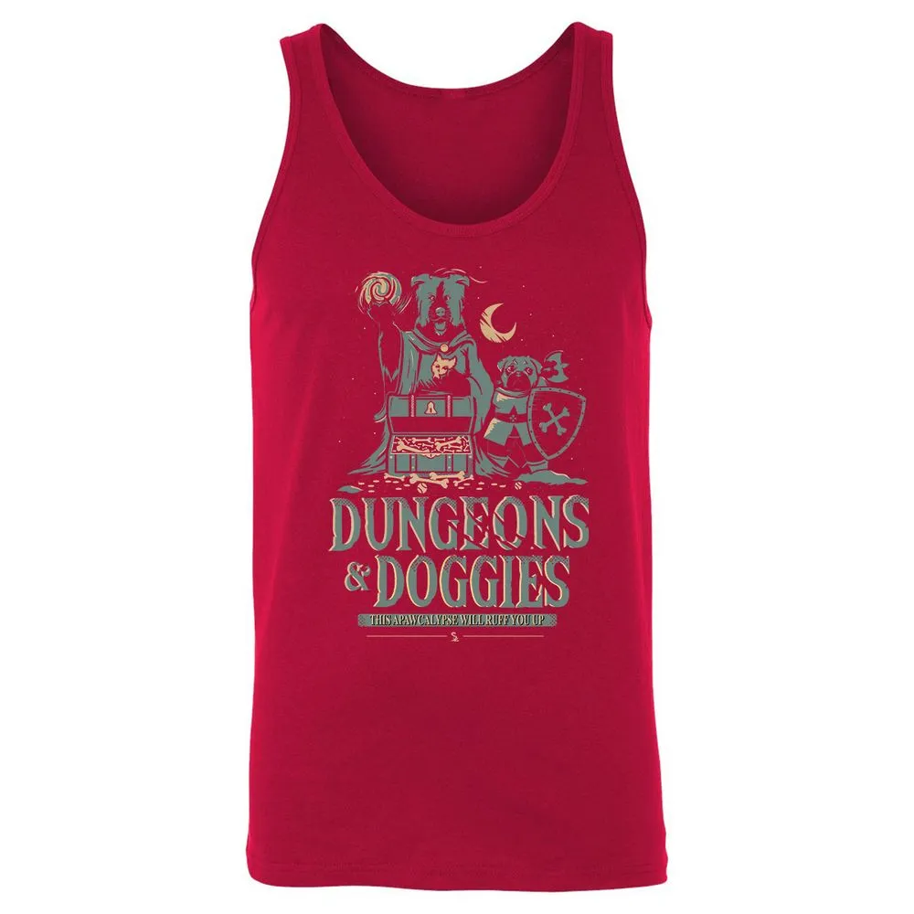 Dungeons & Doggies Unisex Jersey Tank - Red - 11