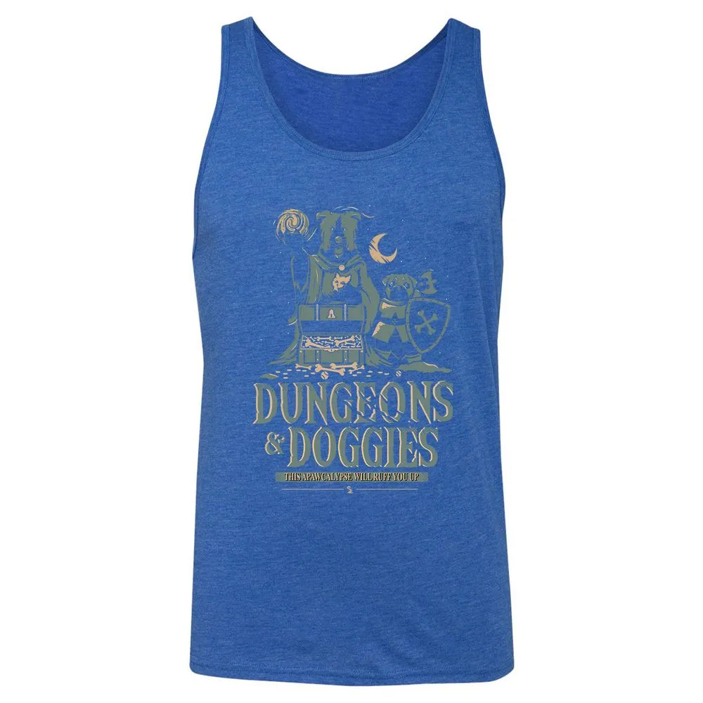 Dungeons & Doggies Unisex Jersey Tank - True Royal Triblend - 12