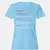 Bassist Stats Women's T-Shirt - Light Blue - 8