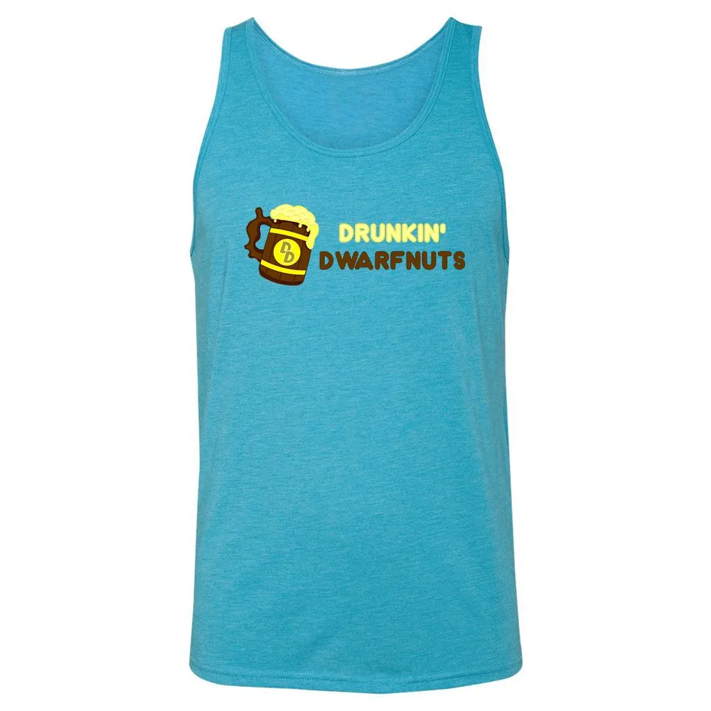 Drunkin' Dwartnuts Unisex Jersey Tank - Aqua Triblend - 3