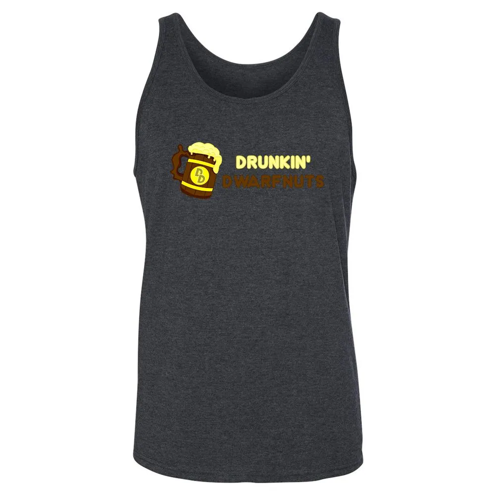 Drunkin' Dwartnuts Unisex Jersey Tank - Dark Grey Heather - 6