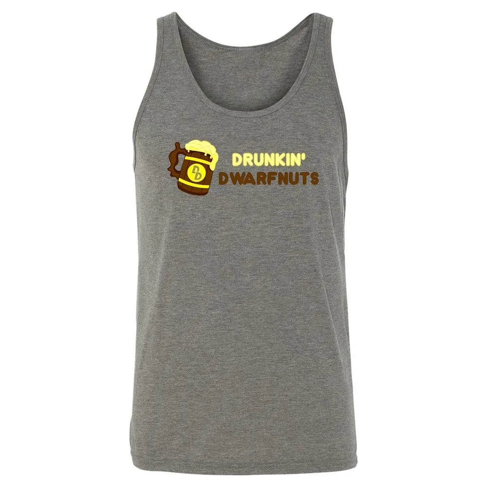 Drunkin' Dwartnuts Unisex Jersey Tank - Grey Triblend - 8