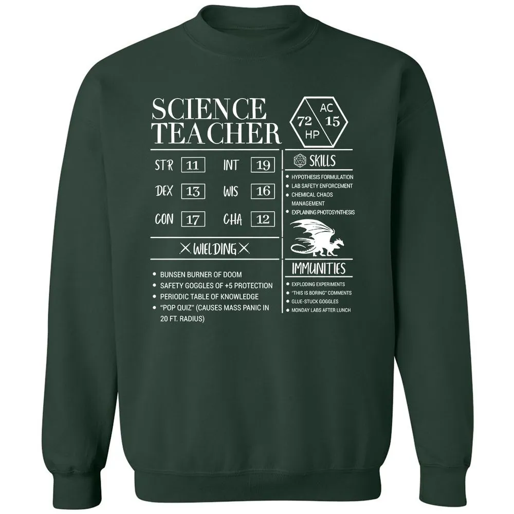 Science Teacher New Classic Unisex Sweatshirt - Forest Green - 4