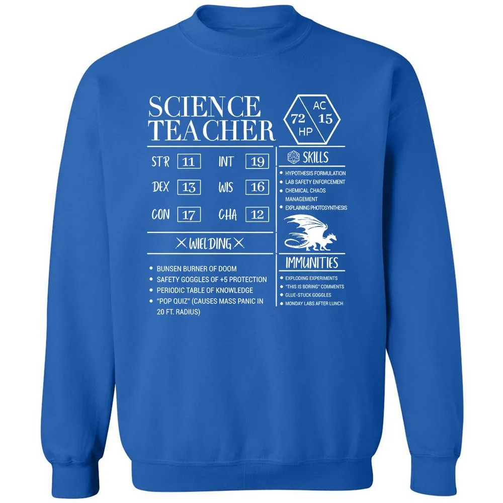 Science Teacher New Classic Unisex Sweatshirt - Royal - 9