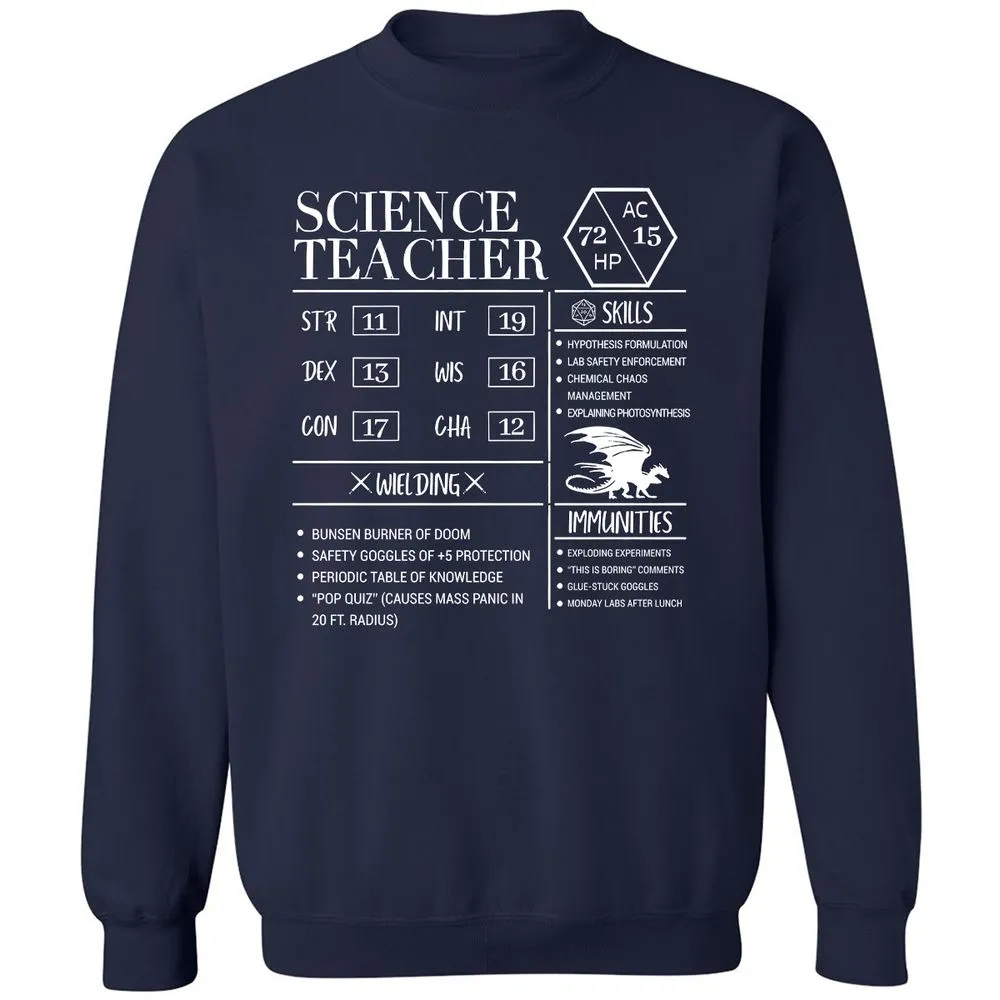 Science Teacher New Classic Unisex Sweatshirt - Navy - 2